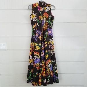 Vintage 1970's Geoffrey Beene Floral Maxi dress